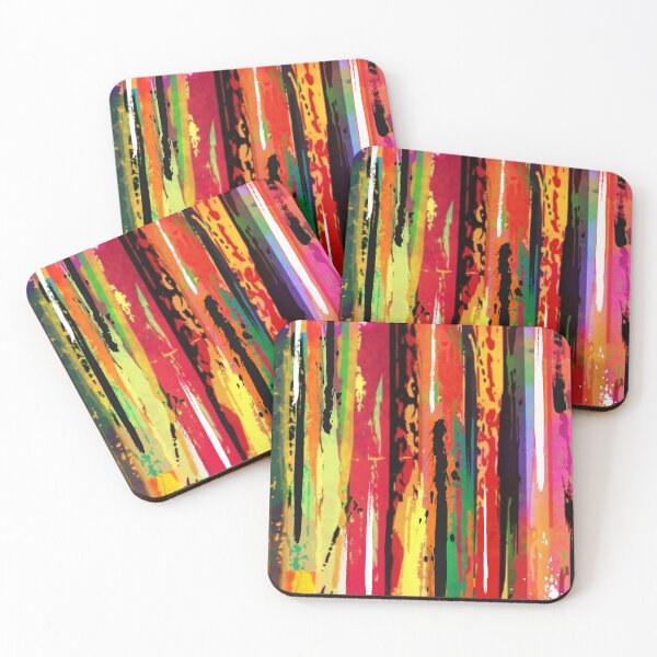 Item preview, Colorful Abstract Stripes designed and sold by RagWeasel.