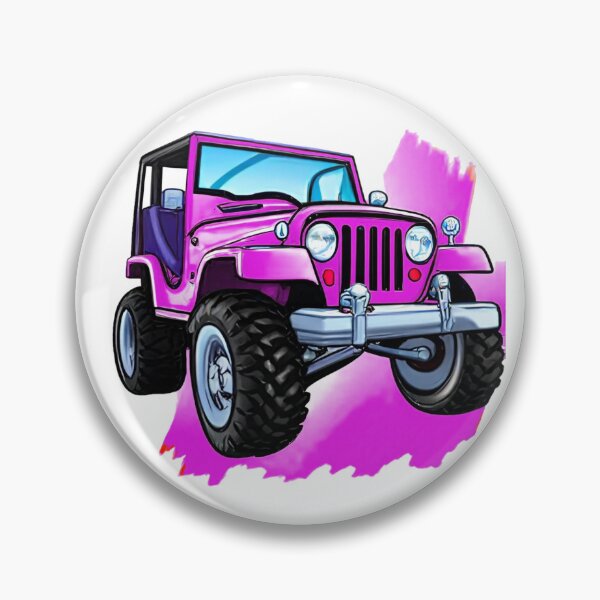 Item preview, Wild pink original 4x4 cartoon art print designed and sold by bensclassicstuf.