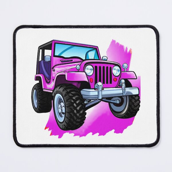 Item preview, Wild pink original 4x4 cartoon art print designed and sold by bensclassicstuf.