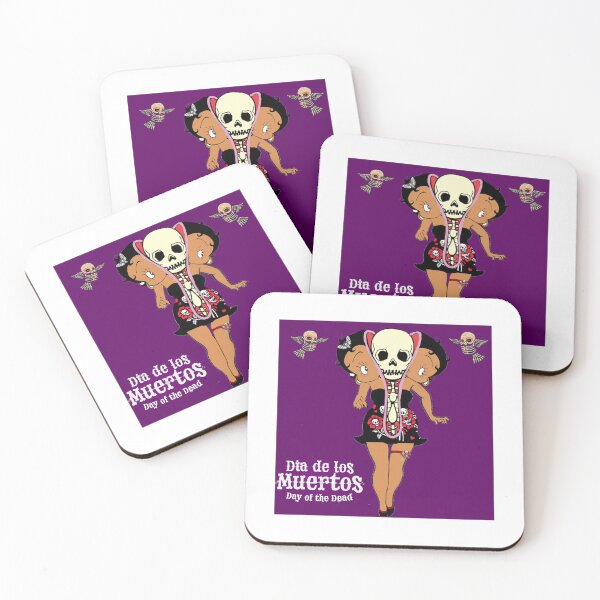 Item preview, Brown Betty boop dia de los muertos purple designed and sold by Betojimenez13.