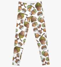 Watercolor Acorns Leggings