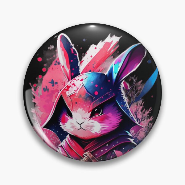 Item preview, Leap of Destiny: Fascinating illustration of a ninja rabbit designed and sold by byaz3.
