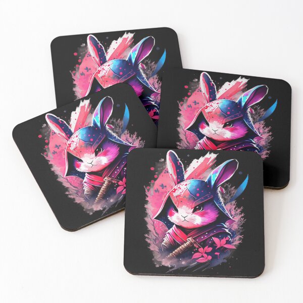 Item preview, Leap of Destiny: Fascinating illustration of a ninja rabbit designed and sold by byaz3.