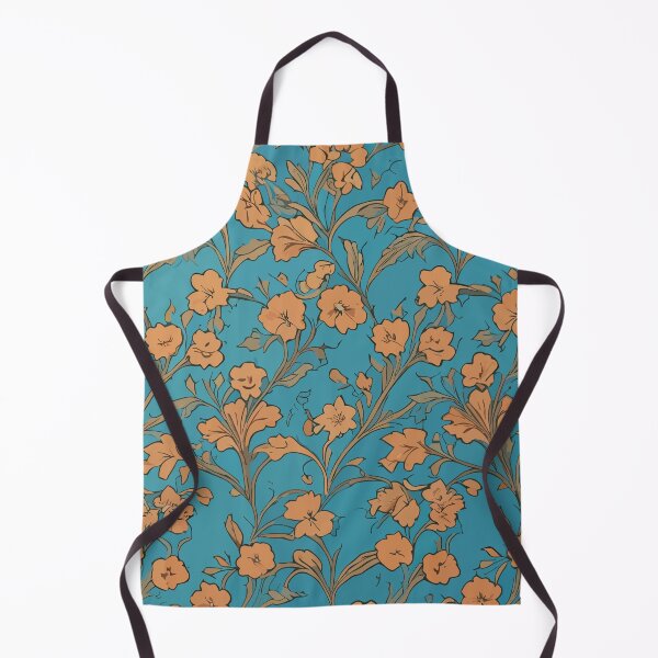 Item preview, William Morris Pimpernel Inspired Teal Floral Pattern: Timeless Elegance for Your Décor designed and sold by Tamas Das.