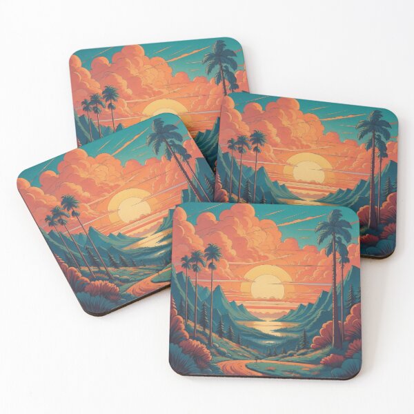 Item preview, Retro sunset landscapes - Number 2 designed and sold by SpecialForceART.