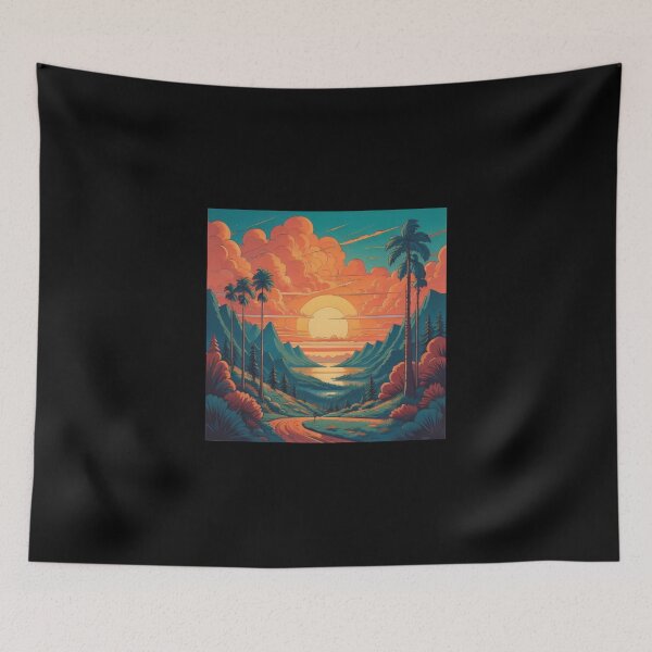 Item preview, Retro sunset landscapes - Number 2 designed and sold by SpecialForceART.