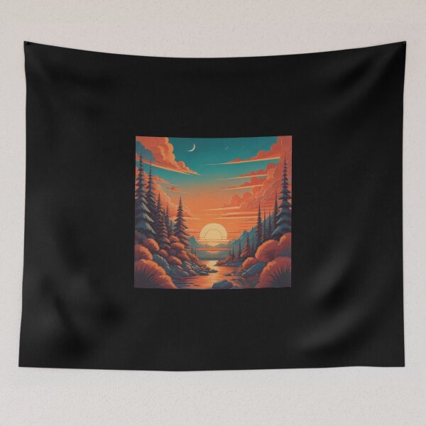 Item preview, Retro sunset landscapes - Number 5 designed and sold by SpecialForceART.