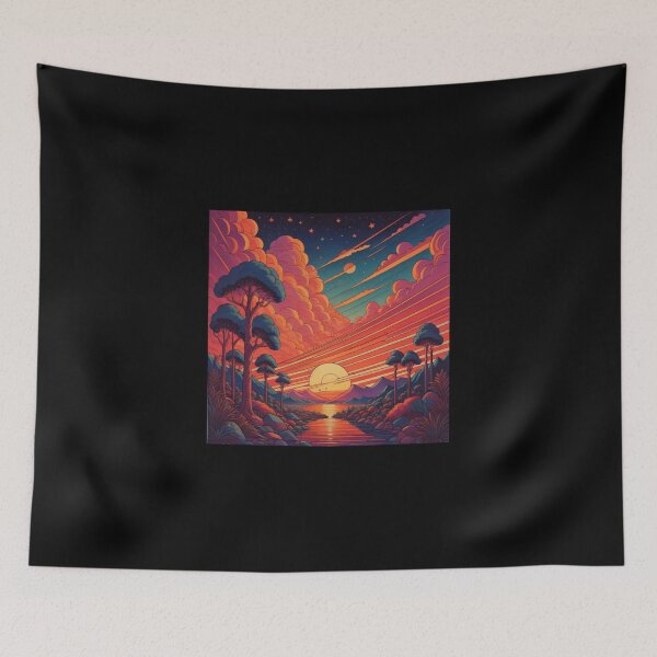 Item preview, Retro sunset landscapes - Number 7 designed and sold by SpecialForceART.
