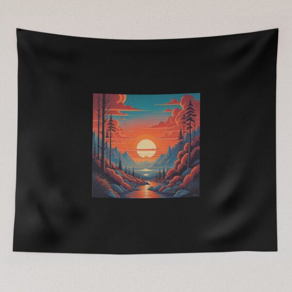 Item preview, Retro sunset landscapes - Number 8 designed and sold by SpecialForceART.