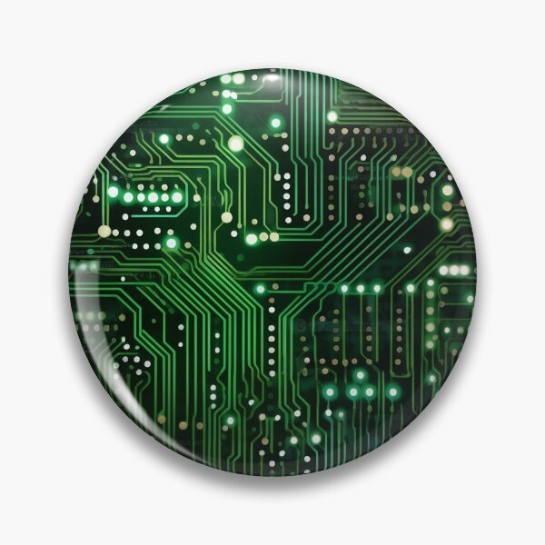 Item preview, Circuit board pattern green and black designed and sold by ExeDotArt.