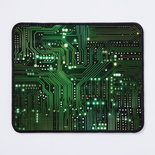 Item preview, Circuit board pattern green and black designed and sold by ExeDotArt.