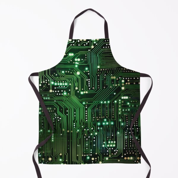 Item preview, Circuit board pattern green and black designed and sold by ExeDotArt.
