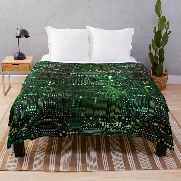 Item preview, Circuit board pattern green and black designed and sold by ExeDotArt.
