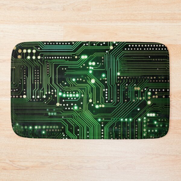 Item preview, Circuit board pattern green and black designed and sold by ExeDotArt.