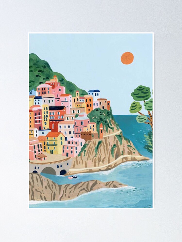 Thumbnail 1 of 3, Poster, Cinque Terre designed and sold by jaspercole.