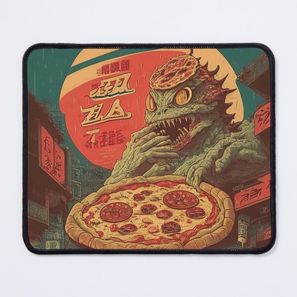 Item preview, Monster Eat Big Pizza designed and sold by Janniceralph.