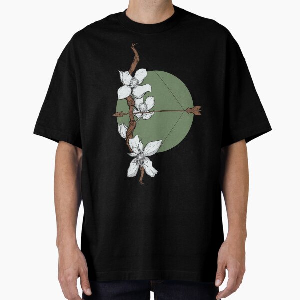 Item preview, Sagittarius Flower Clematis Green Zodiac Sign designed and sold by Anja Steiner.