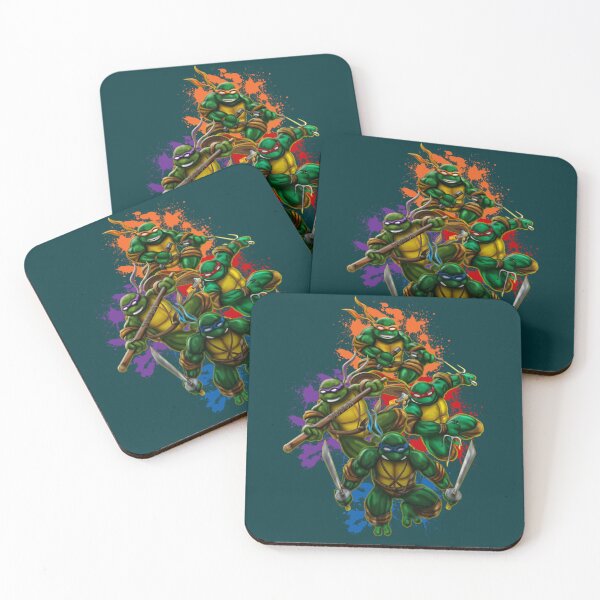Item preview, Teenage Mutant Ninja Turtles Colorful Splatter Background Illustration designed and sold by trantuyetminh.