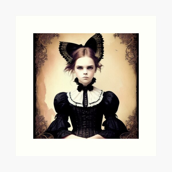  buyartforless Sexy Goth Girl Cleo in cemetery Gothic by Tom  Wood 24x36 Gothic Art Print Poster Wall D'cor Arcade Crypt Death Bats  Victorian Lace Boots, Multicolor, (HR 18624A): Posters & Prints