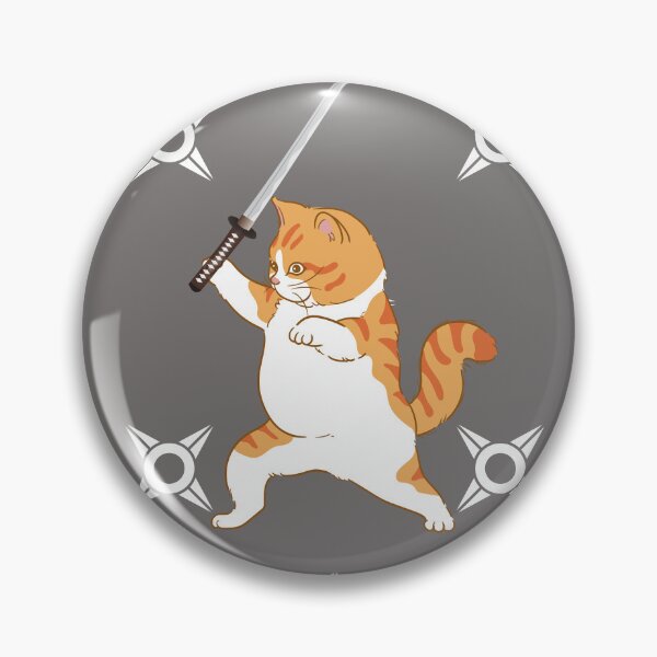 Item preview, Chub Orange Ninja Cat designed and sold by CatsWCleavers.