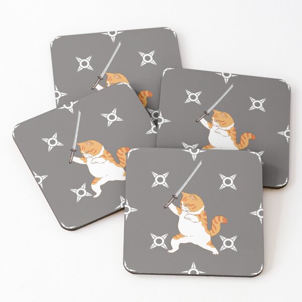 Item preview, Chub Orange Ninja Cat designed and sold by CatsWCleavers.
