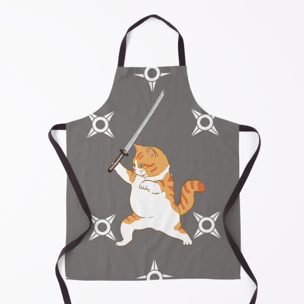 Item preview, Chub Orange Ninja Cat designed and sold by CatsWCleavers.
