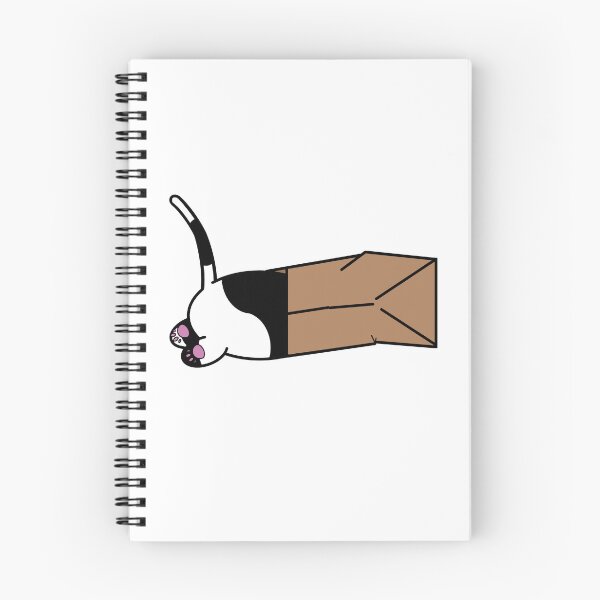 Item preview, Bolsa de papel Gato manchado blanco y negro designed and sold by Ashley Ferrin.