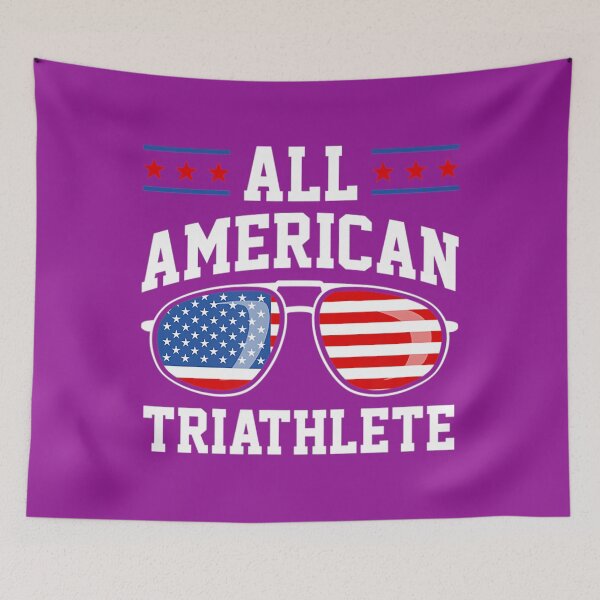 Item preview, All American Triathlete USA Patriotic American Flag Finisher 		 designed and sold by xwrcyngympl53.