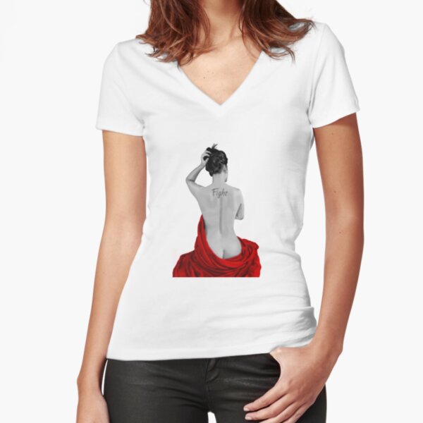 Fitted V-Neck T-Shirt