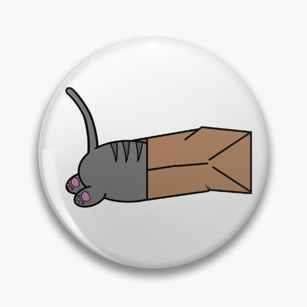 Item preview, Bolsa de Papel Gato Gris Pelado designed and sold by Ashley Ferrin.