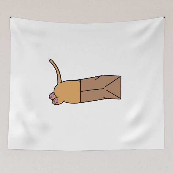 Item preview, Paper Bag Orange Cat designed and sold by Ashley Ferrin.