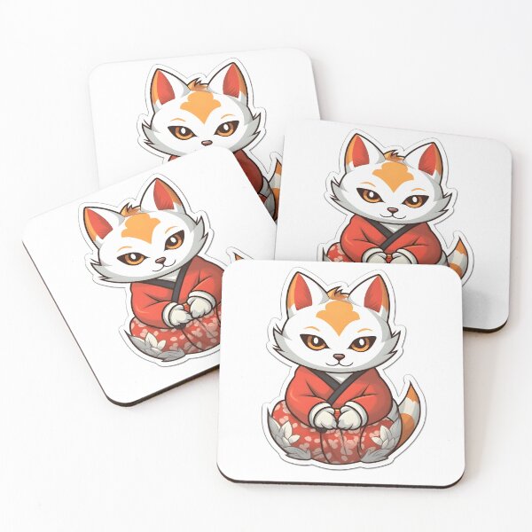 Item preview, Yokai Kitsune Fox Cute Cartoon Series designed and sold by redstar19.