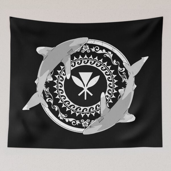Item preview, Kanaka Maoli Oceanic Whitetip Shark designed and sold by NicGrayGraphic.