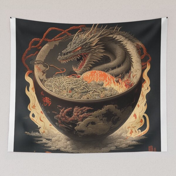 Item preview, Dragon Ramen Hot Sauce designed and sold by Janniceralph.