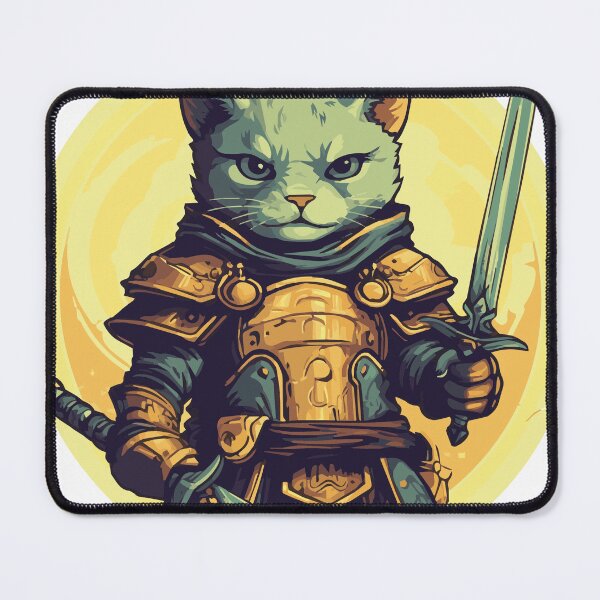 Item preview, Feline Shogun: The Colorful Tabaxi Warrior's Might! designed and sold by calharborne.
