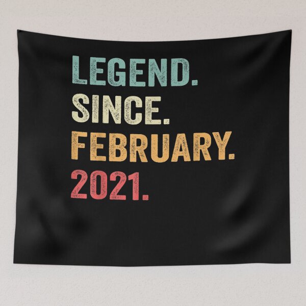 Item preview, 2 Years Old Gift Legend Since February 2021 2nd Birthday Boy designed and sold by KatieRobinson42.