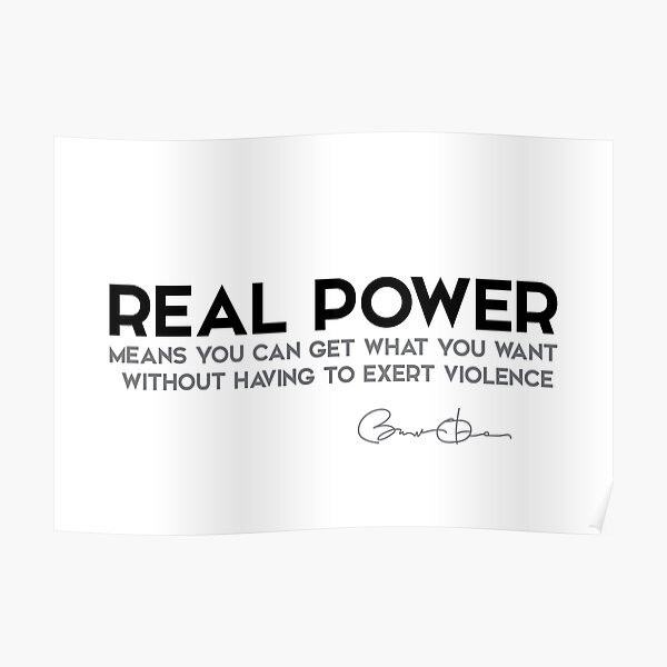 real power - barack obama Poster