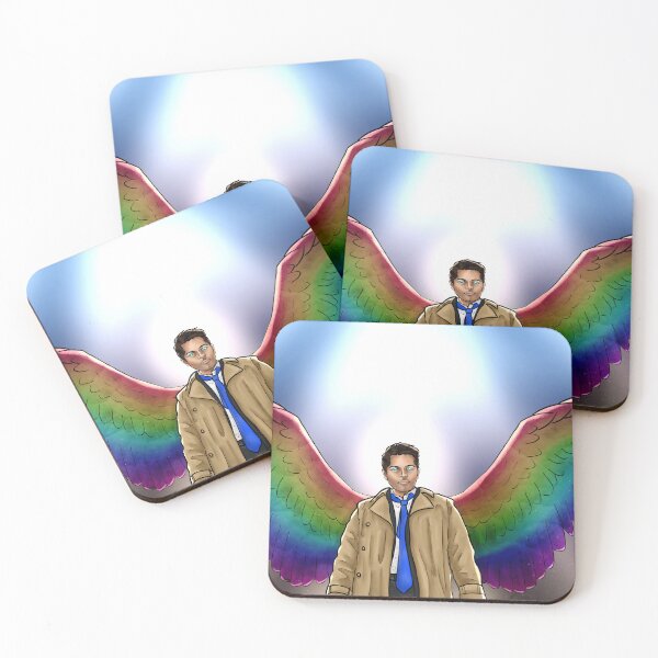 Item preview, Rainbow Wings for Castiel designed and sold by M-O-E-M.