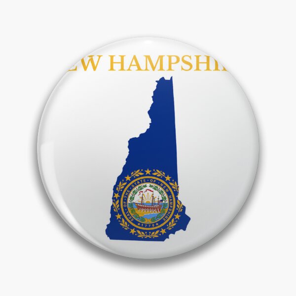 Item preview, New Hampshire Flag Map designed and sold by mannhanoii.