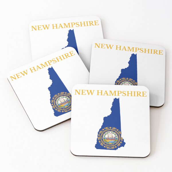 Item preview, New Hampshire Flag Map designed and sold by mannhanoii.