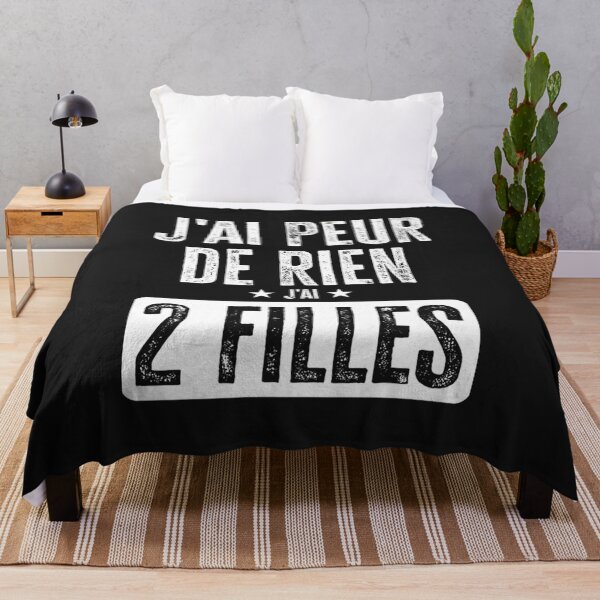 Item preview, jai peur de rien jai deux filles funny mothers day or fathers day dad designed and sold by bastillemag.