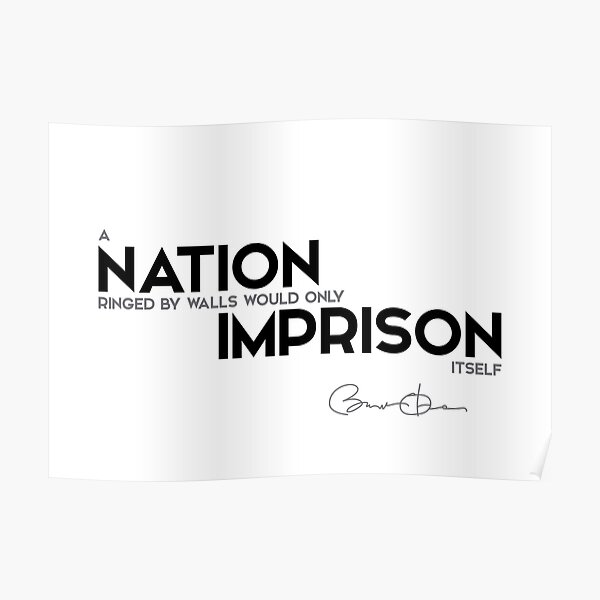 nation imprison itself - barack obama Poster