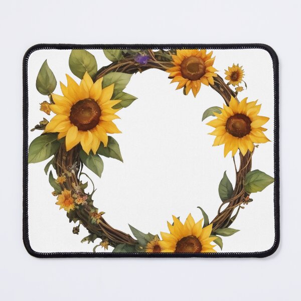 Item preview, Watercolor sunflower wreath designed and sold by Jayjaynaenae.