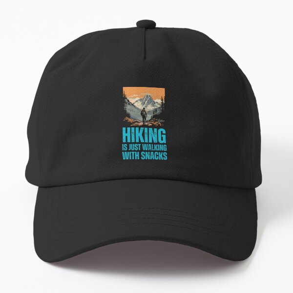 Item preview, Hiking is Just Walking With Snacks. funny hiking designed and sold by HikingGalleria.