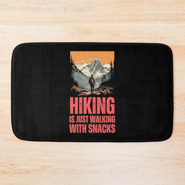 Artikelvorschau, Hiking is Just Walking With Snacks. hiking humor entworfen und verkauft von HikingGalleria.