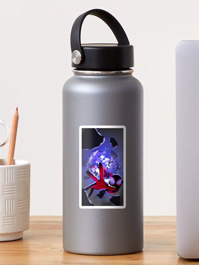 New Spiderman Across The Spider Verse Plastic Scenic Water Bottle