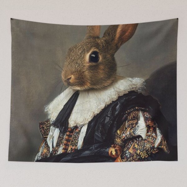 Item preview, Rabbit Portrait designed and sold by rosseMerly.