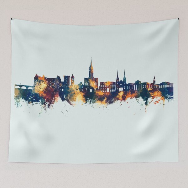 Item preview, Pau France Skyline designed and sold by ArtPrints.