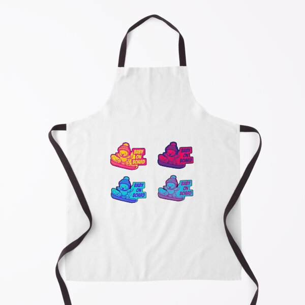 Item preview, Baby on board, snowboarder, retro sticker pack designed and sold by CUTE see.