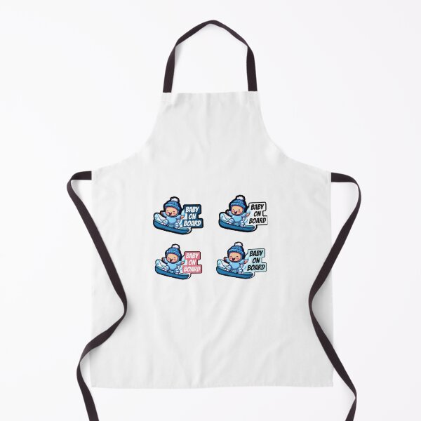 Item preview, Baby on board, snowboarder, sticker pack designed and sold by CUTE see.
